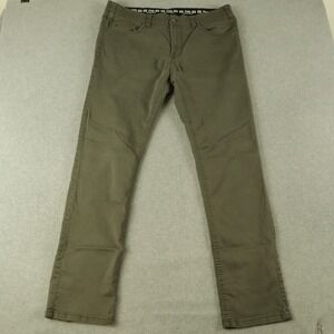 Lois Jeans‎ Mens 38 Extensible Stretch Straight Leg 5-Pocket Brushed Denim Green